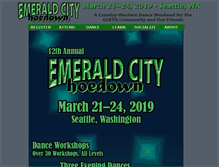 Tablet Screenshot of emeraldcityhoedown.com
